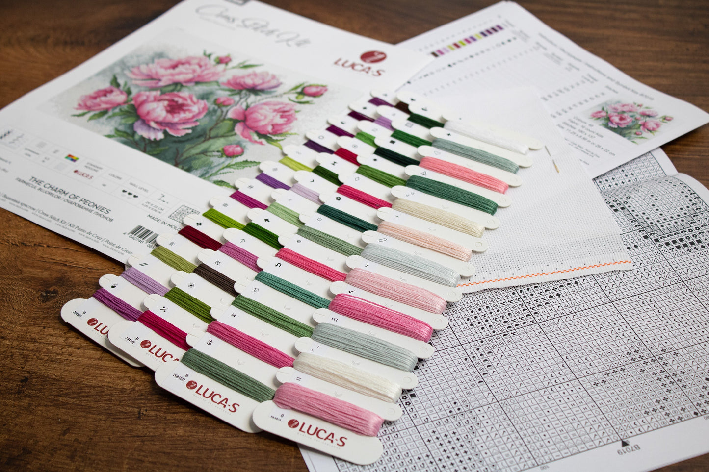 Cross stitch kit - B7019 Charm of Peonies