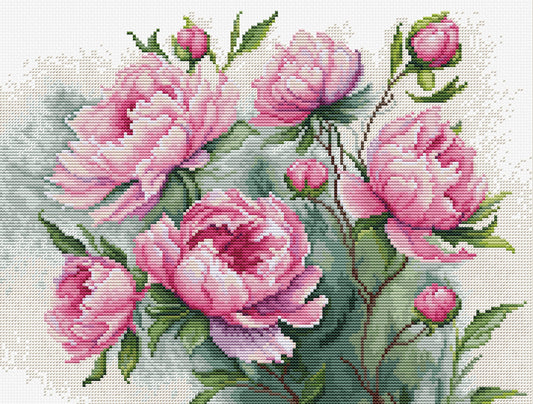 Cross stitch kit - B7019 Charm of Peonies
