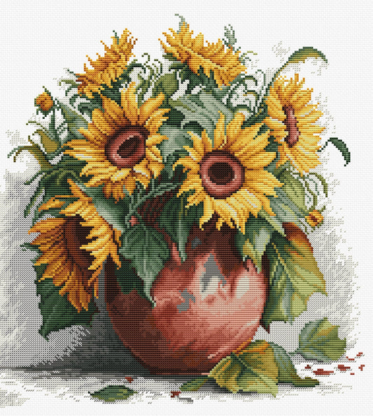 Luca-S cross stitch kit - Sunflower, B7021