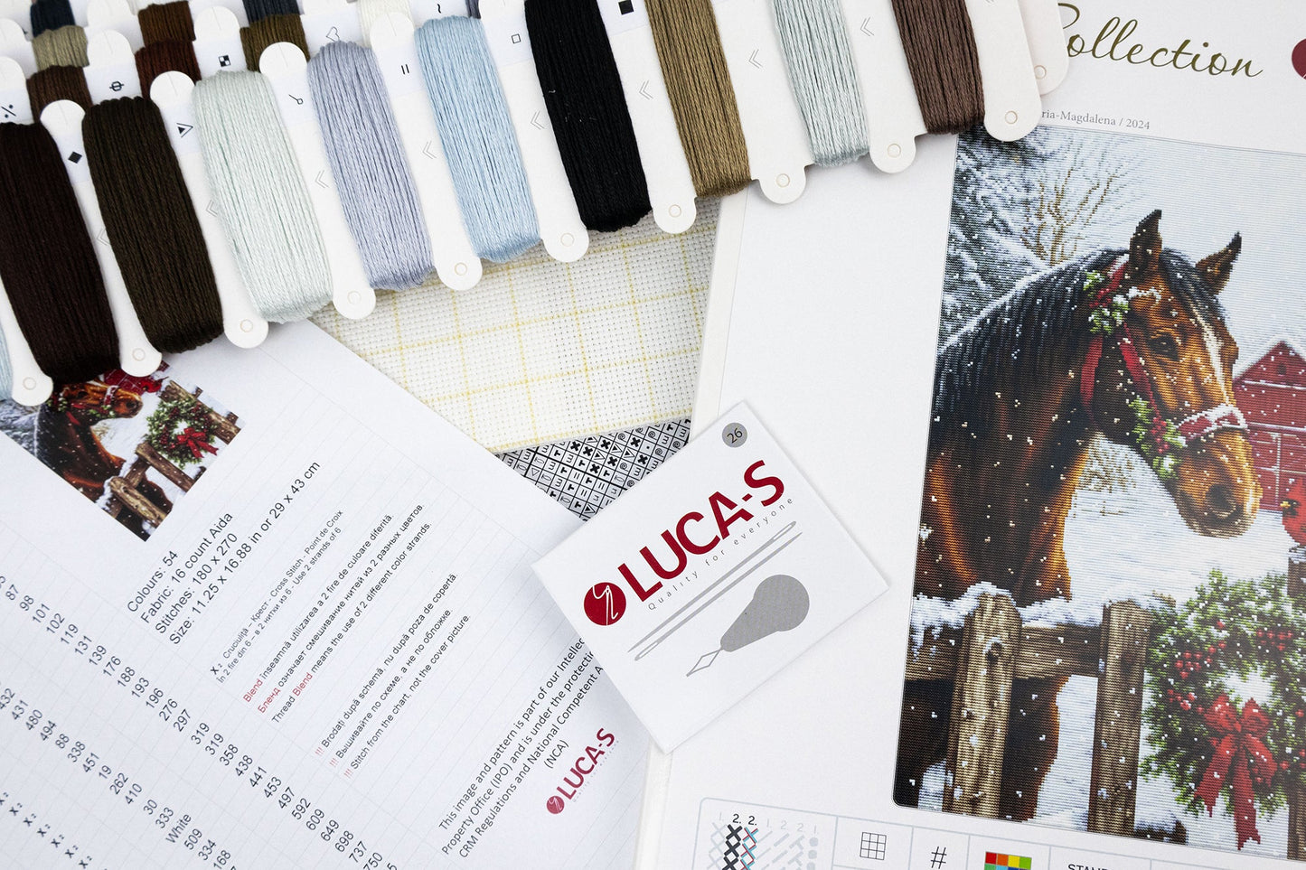 Cross stitch kit Luca-S GOLD - Holiday Magic, B710