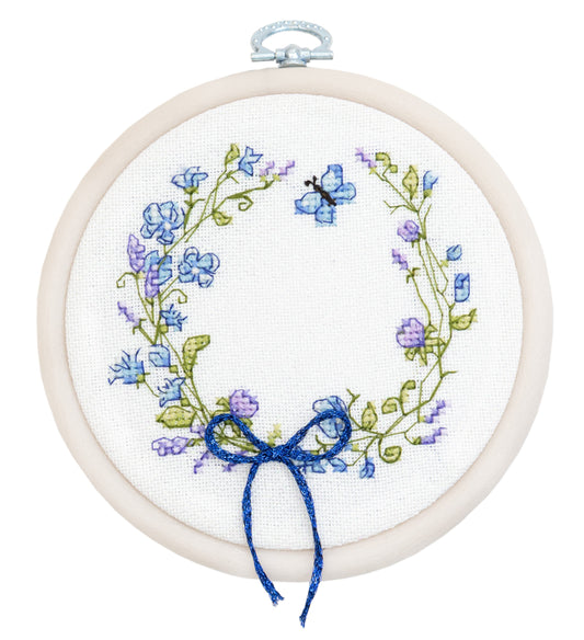 Set de brodat în cruciuliță cu cercul de brodat inclus Luca-S - Renașterea Primăverii, BC108