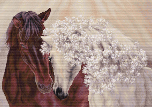 Cross stitch kit Luca-S - BU5010 The perfect couple