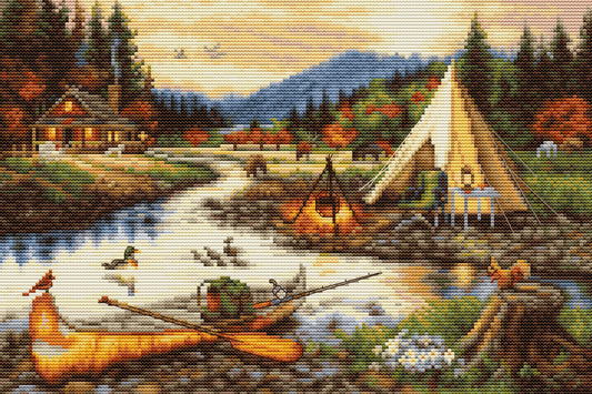 Cross stitch kit - BU5021 Gold Creek