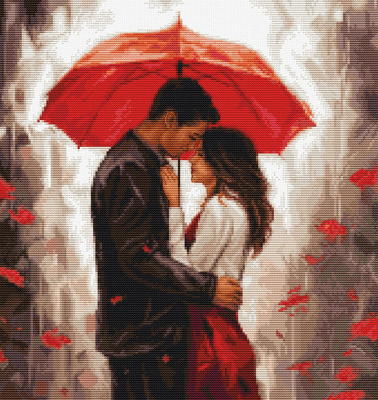 Cross stitch kit Luca-S - Under the Umbrella, BU5047