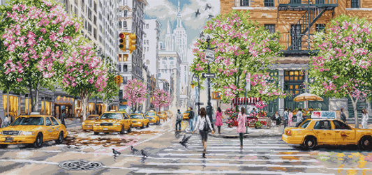 Cross stitch kit Luca-S GOLD - New York, BU5049