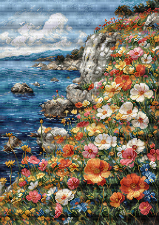 Cross stitch kit Luca-S - Summer perfume, BU5054