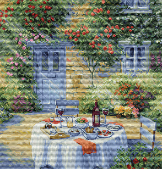 Cross stitch kit Luca-S - Romantic Garden, BU5055