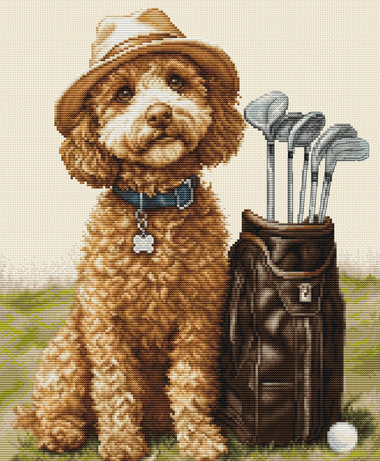 Set de brodat în cruciuliță Luca-S - Maestrul Golfist, BU5090
