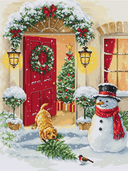 Set de brodat în cruciuliță Luca-S - Bucuria Cățelușului, BU5097