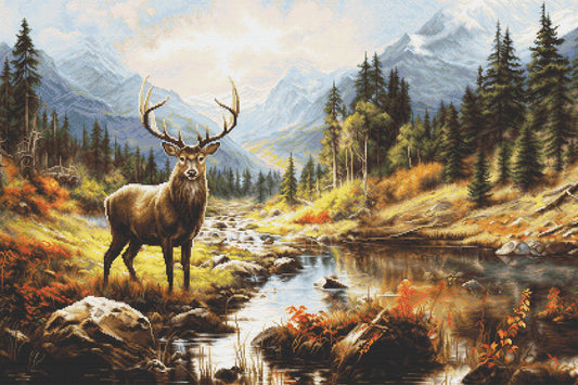 Cross stitch kit Luca-S GOLD - The Greatness of Nature, B621