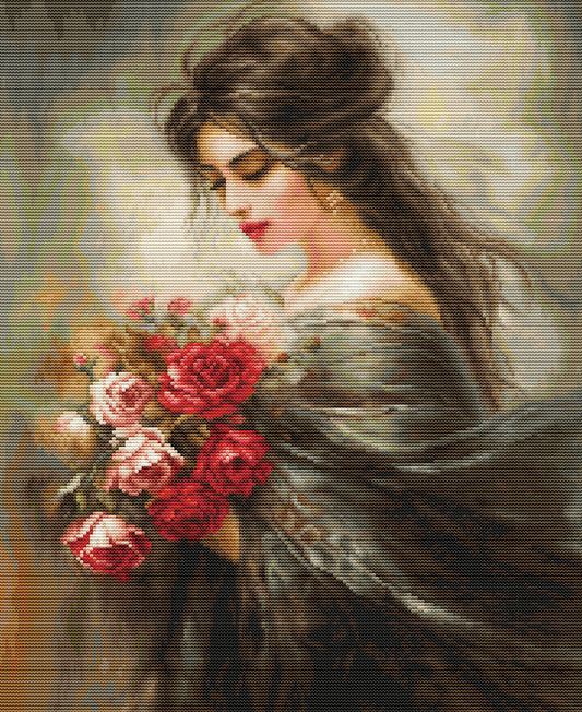 Cross stitch kit Luca-S GOLD - Serene Beauty, B703