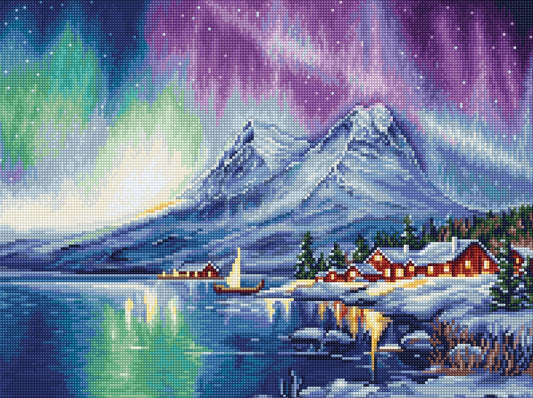 Luca-S gobelin embroidery set - Aurora Borealis, G705