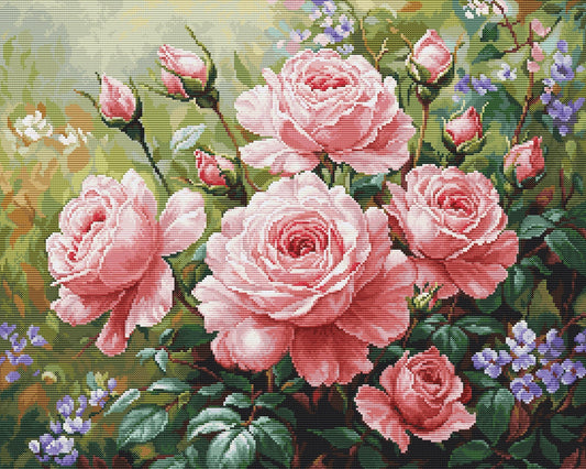 Luca-S GOLD gobelin embroidery set - Rose Garden, G717