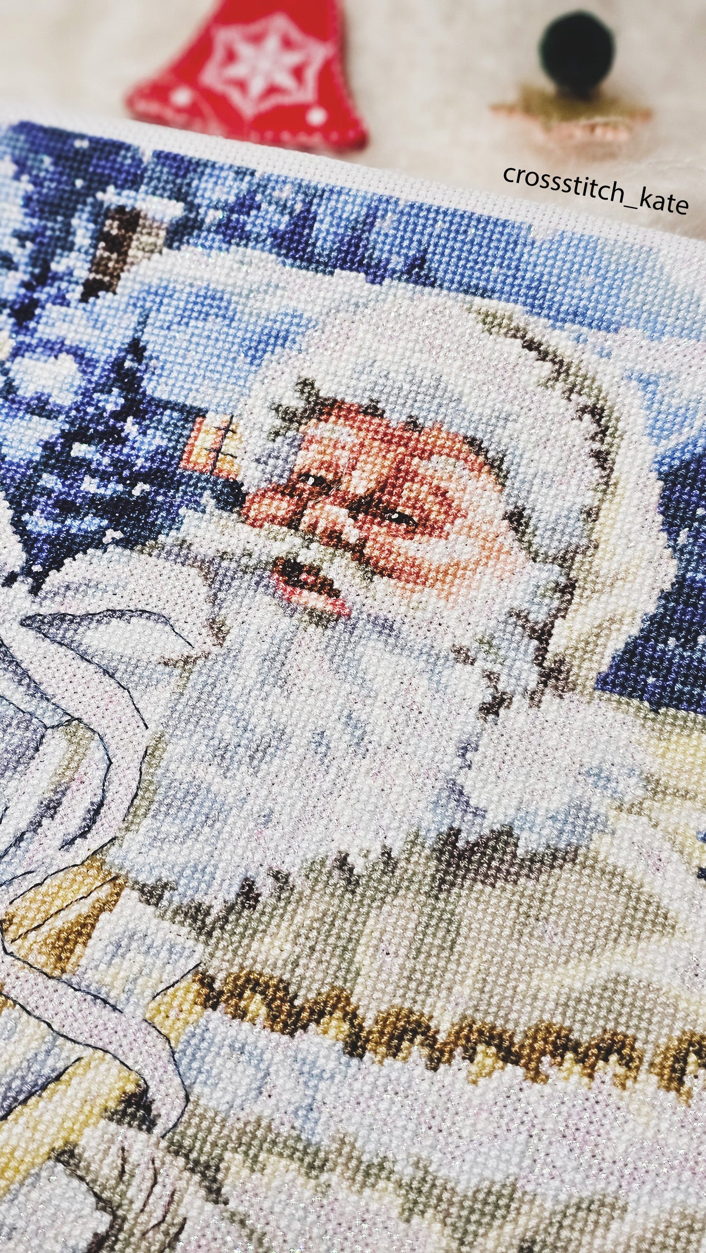Cross stitch kit Luca-S - Santa Claus with Gifts BU5034
