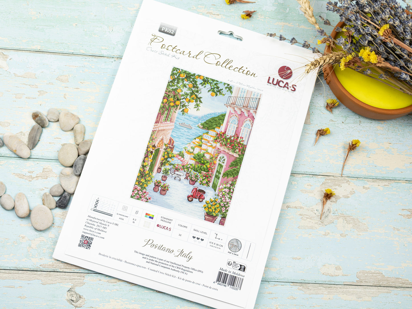 Set de brodat în cruciuliță Luca-S - PK02 Positano,Italy