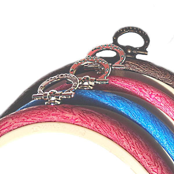 Cerc pentru Broderie Oval de Culoarea Maro, Flexibil, 230-9