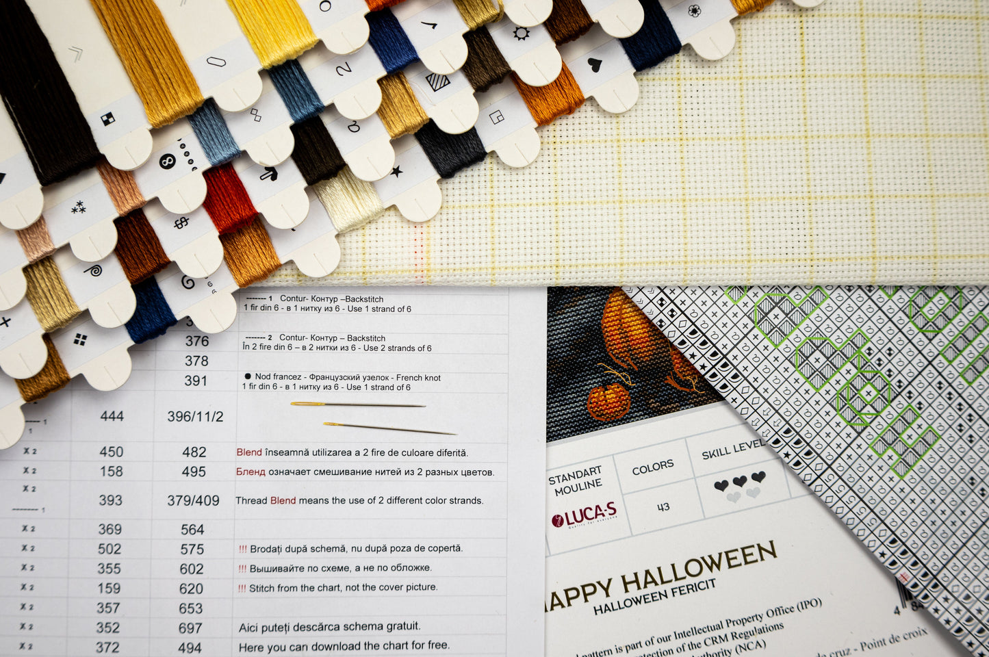 Cross stitch kit Luca-S - Happy Halloween, BU5069